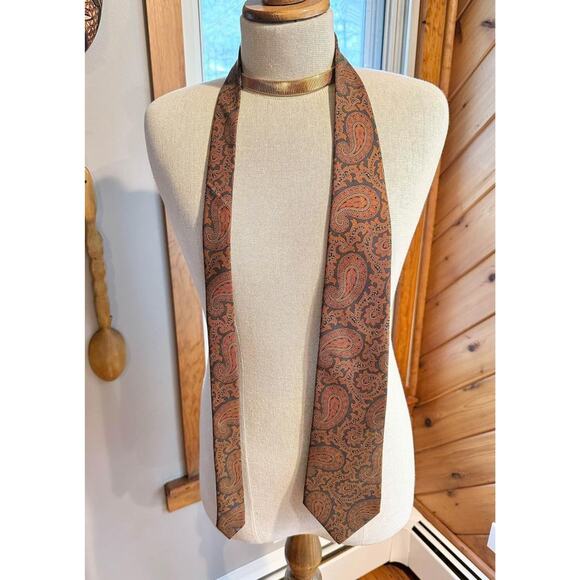 Vintage Coach Italian Silk Paisley Tie - Picture 2 of 7